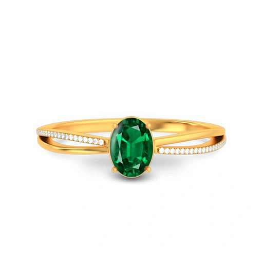 Emerald (Zambia) Gold Ring R47