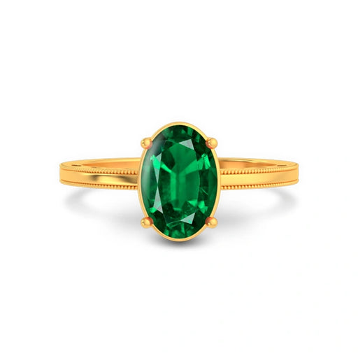 Emerald (Zambia) Gold Ring R48