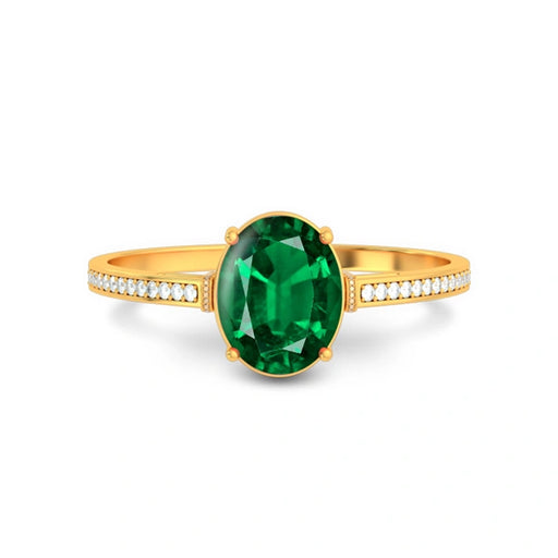 Emerald (Zambia) Gold Ring R50
