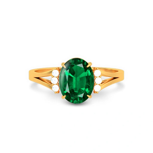Emerald (Zambia) Gold Ring R52