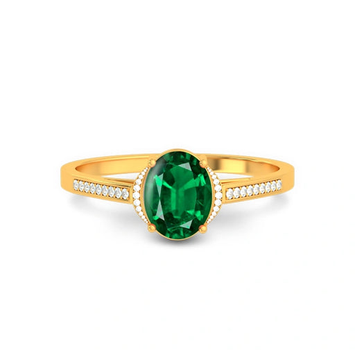 Emerald (Zambia) Gold Ring R53