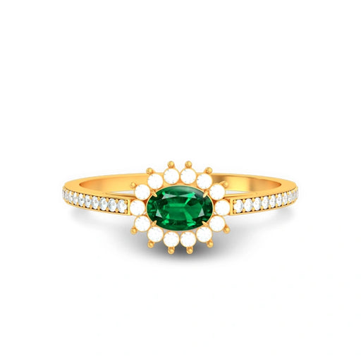 Emerald (Zambia) Gold Ring  R55