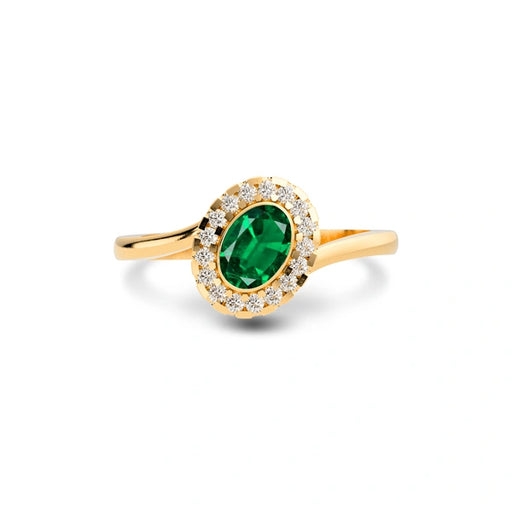 Emerald (Zambia) Panchdhatu Ring R5