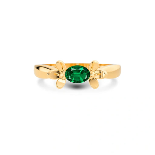 Emerald (Zambia) Panchdhatu Ring R12