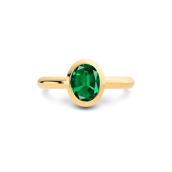 Emerald (Zambia) Panchdhatu Ring R14