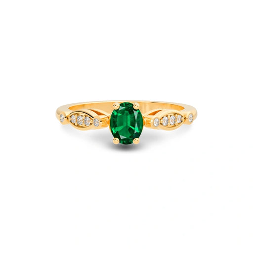Emerald (Zambia) Panchdhatu Ring R15