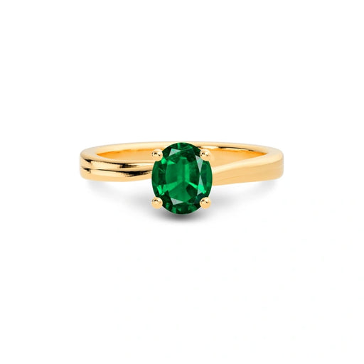 Emerald (Zambia) Panchdhatu Ring R16