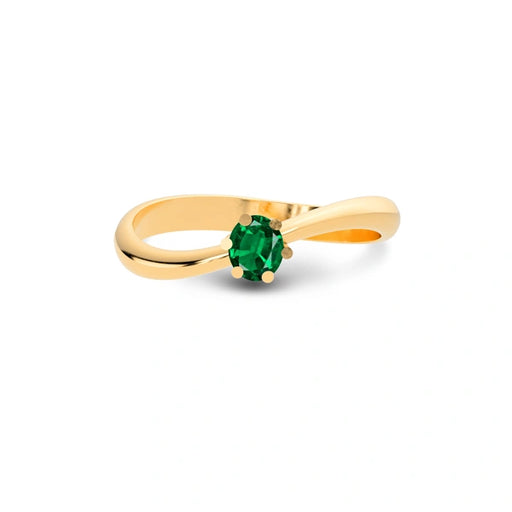 Emerald (Zambia) Panchdhatu Ring R17