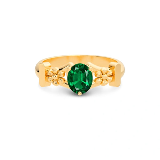 Emerald (Zambia) Panchdhatu Ring R18