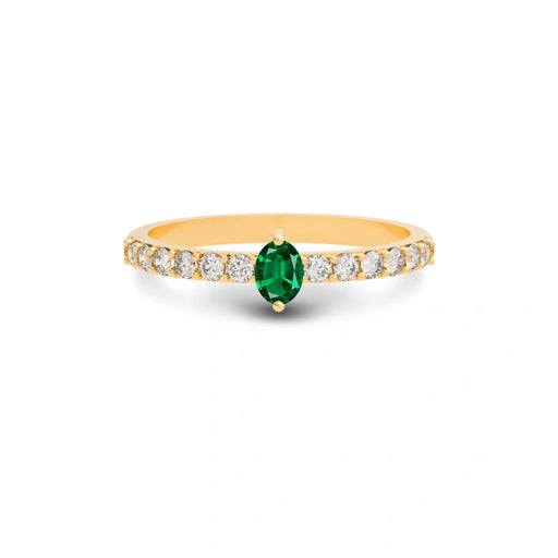 Emerald (Zambia) Panchdhatu Ring R20
