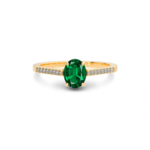 Emerald (Zambia) Panchdhatu Ring R28