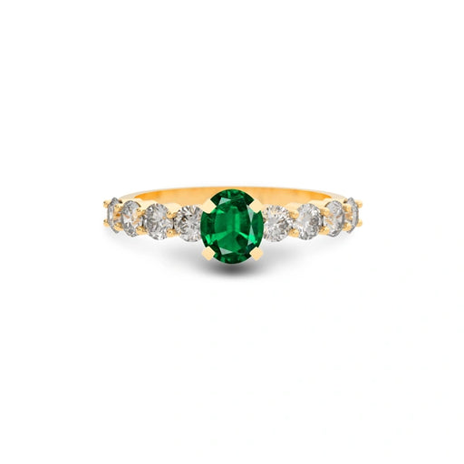 Emerald (Zambia) Panchdhatu Ring R29