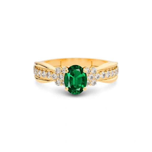 Emerald (Zambia) Panchdhatu Ring R31