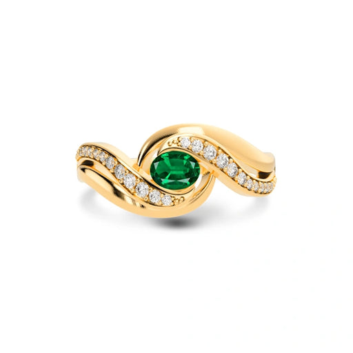 Emerald (Zambia) Panchdhatu Ring R32