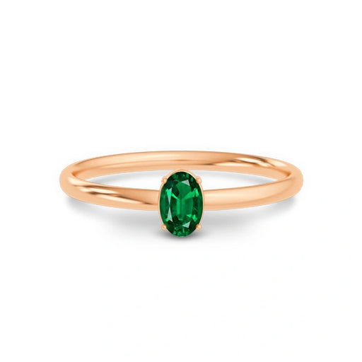 Emerald (Zambia) Panchdhatu Ring R39