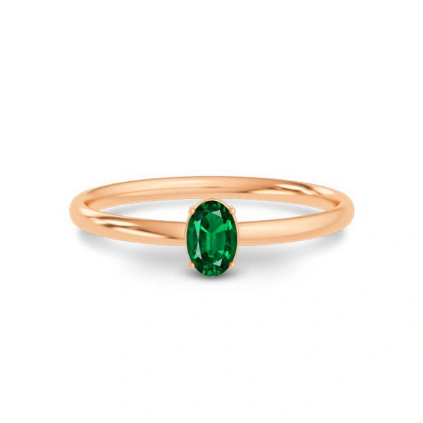 Emerald (Zambia) Panchdhatu Ring R39