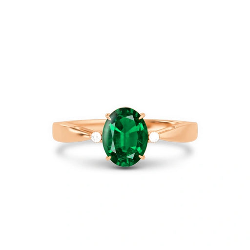 Emerald (Zambia) Panchdhatu Ring R42