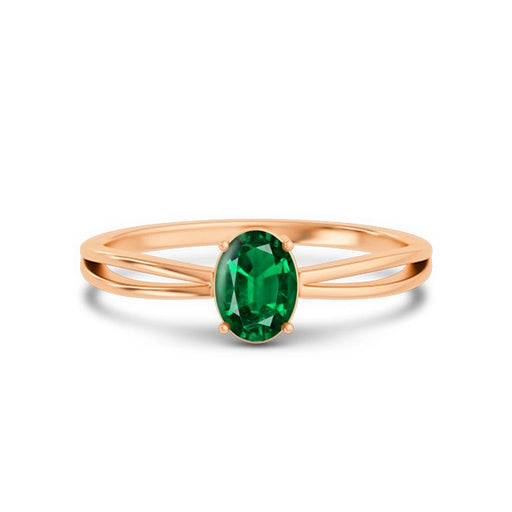 Emerald (Zambia) Panchdhatu Ring R43
