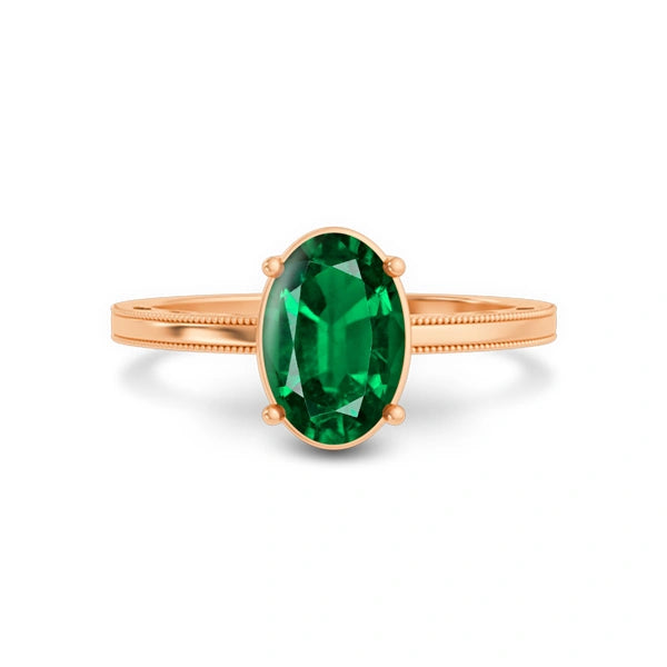 Emerald (Zambia) Panchdhatu Ring R48