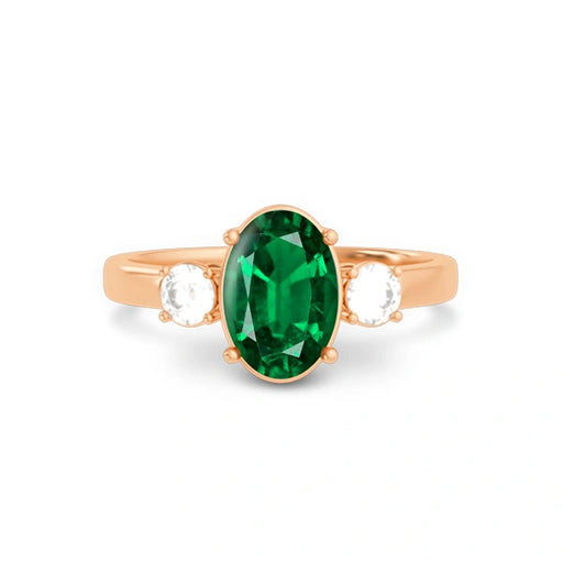 Emerald (Zambia) Panchdhatu Ring R51