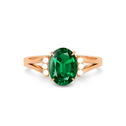 Emerald (Zambia) Panchdhatu Ring R52