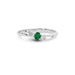 Emerald (Zambia) Platinum Ring R1