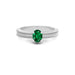 Emerald (Zambia) Platinum Ring R3