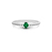 Emerald (Zambia) Platinum Ring R4