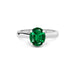 Emerald (Zambia) Platinum Ring R7