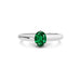 Emerald (Zambia) Platinum Ring R13