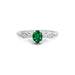 Emerald (Zambia) Platinum Ring R15