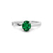 Emerald (Zambia) Platinum Ring R16