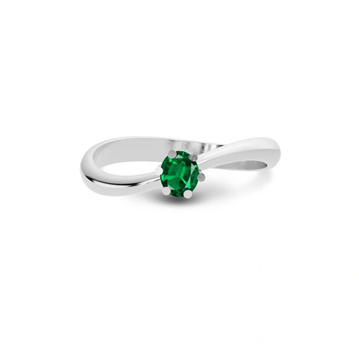 Emerald (Zambia) Platinum Ring R17