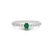 Emerald (Zambia) Platinum Ring R20