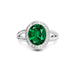 Emerald (Zambia) Platinum Ring R21