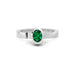 Emerald (Zambia) Platinum Ring R23