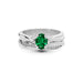 Emerald (Zambia) Platinum Ring R27