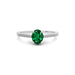 Emerald (Zambia) Platinum Ring R28