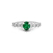 Emerald (Zambia) Platinum Ring R29