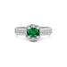 Emerald (Zambia) Platinum Ring R30