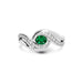 Emerald (Zambia) Platinum Ring R32