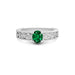 Emerald (Zambia) Platinum Ring R33