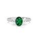 Emerald (Zambia) Platinum Ring R38