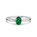 Emerald (Zambia) Platinum Ring R43