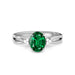 Emerald (Zambia) Platinum Ring R46