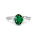 Emerald (Zambia) Platinum Ring R50
