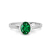 Emerald (Zambia) Platinum Ring R54