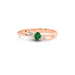 Emerald (Zambia) Rose Gold Ring  R1