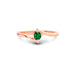 Emerald (Zambia) Rose Gold Ring  R2