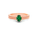 Emerald (Zambia) Rose Gold Ring  R3